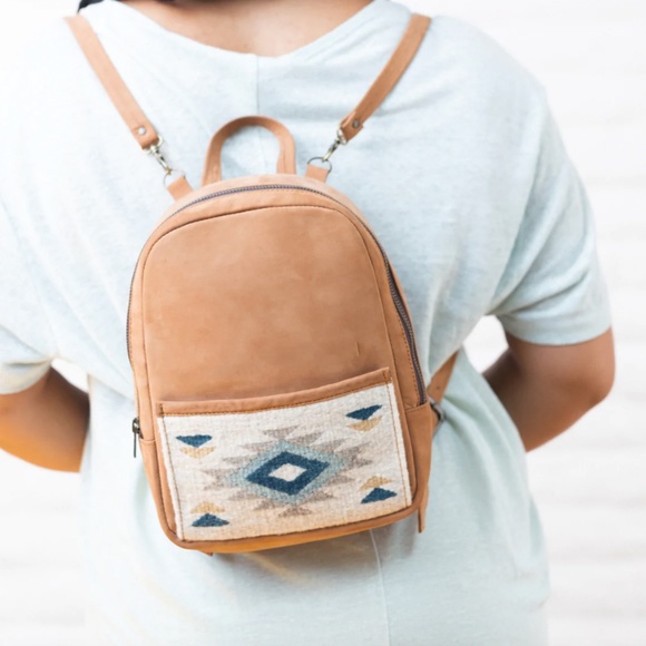 MZ Fair Trade Suede Mini Backpack - Picture 6 of 7